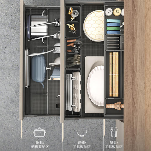 尚酷【碗碟锅具组合抽】- 连门式 商品图3