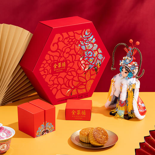 2025款 全聚德月饼礼盒 国粹灵韵 礼盒月饼 760克 商品图0