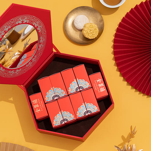 2025款 全聚德月饼礼盒 国粹灵韵 礼盒月饼 760克 商品图2