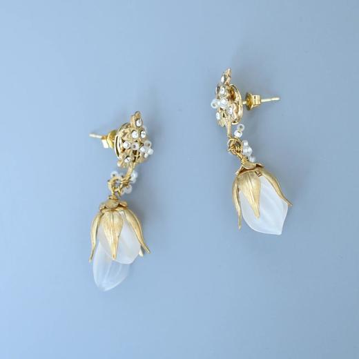 订购8周到｜Monshiro-sweet pea tsubomi-香豌豆 耳环［日本设计师］ 商品图4