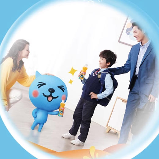 酷儿可口可乐美汁源橙汁饮料饮品450ml/瓶 商品图2