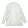 西嘉雾感醋酸 侘寂风衬衫女独特设计新中式上衣斜襟衬衣宽松廓形 商品缩略图4
