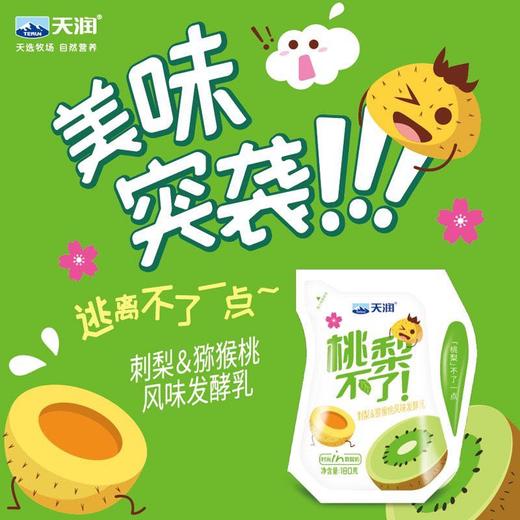 天润桃梨不了 刺梨猕猴桃风味发酵乳 180g*12袋 新疆美食特产 商品图1