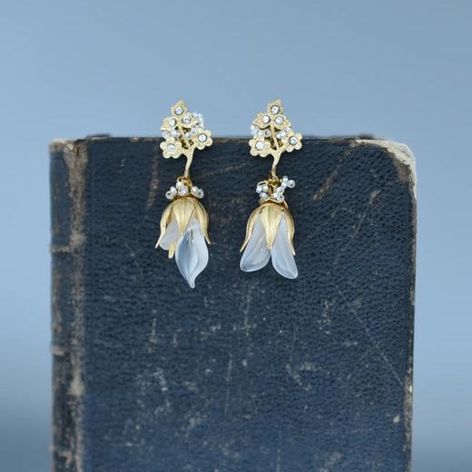 订购8周到｜Monshiro-sweet pea tsubomi-香豌豆 耳环［日本设计师］ 商品图3