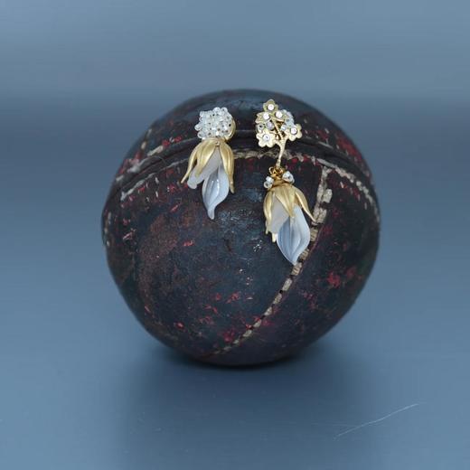 订购8周到｜Monshiro-sweet pea tsubomi-香豌豆 耳环［日本设计师］ 商品图8