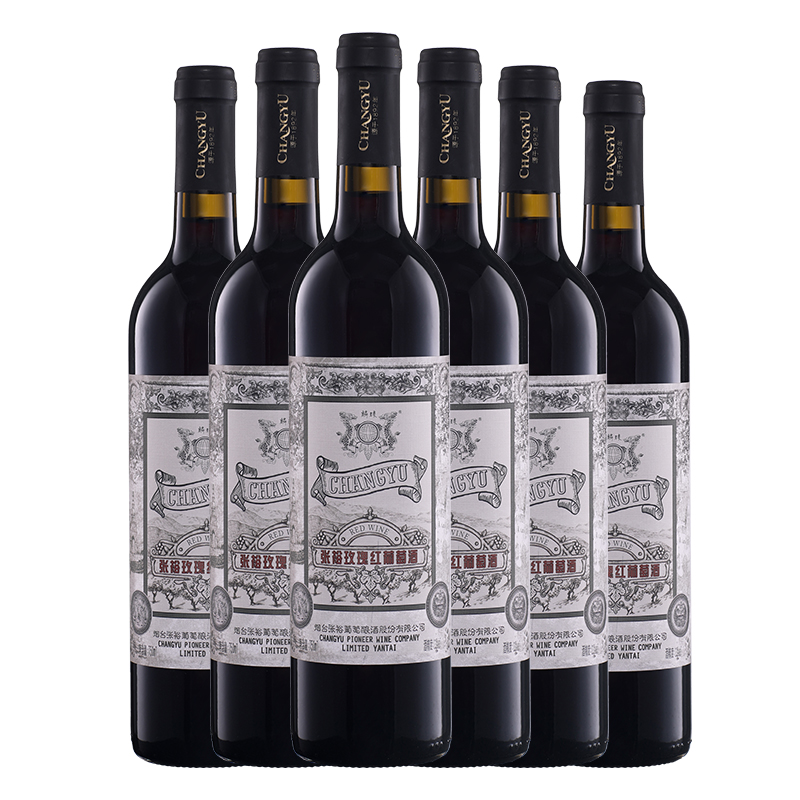 张裕玫瑰红甜红葡萄酒750ml