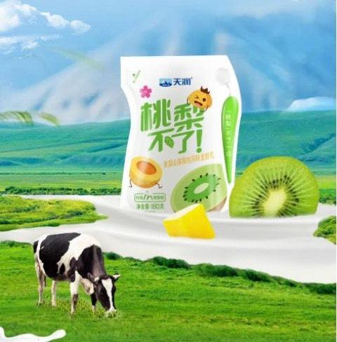 天润桃梨不了 刺梨猕猴桃风味发酵乳 180g*12袋 新疆美食特产 商品图4