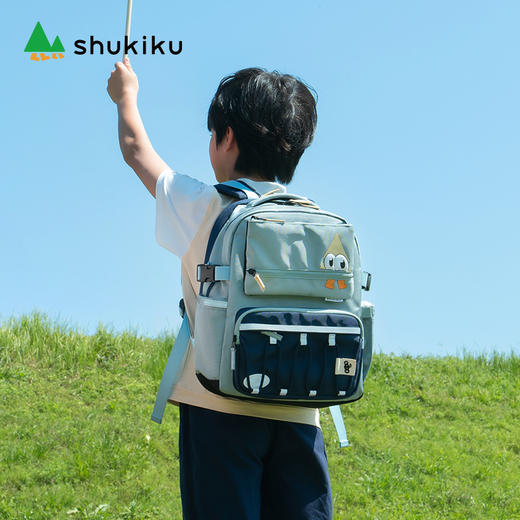 shukiku儿童双肩包 趣看看 浅蓝/深蓝 商品图1