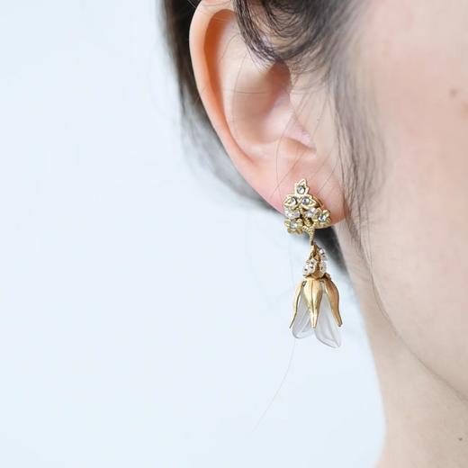 订购8周到｜Monshiro-sweet pea tsubomi-香豌豆 耳环［日本设计师］ 商品图0