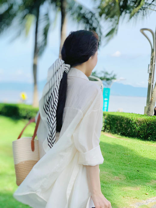 【百图lulu定制】【氧气天丝三件套】清凉天丝防晒 天丝+吊带+短裤三件套 商品图7