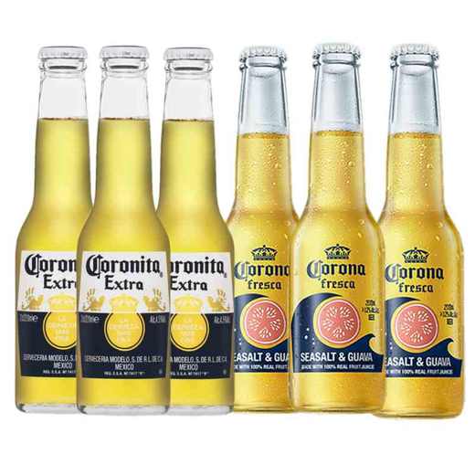 Corona/科罗娜啤酒 番石榴+原味 各3瓶 共6瓶墨西哥风味 商品图0