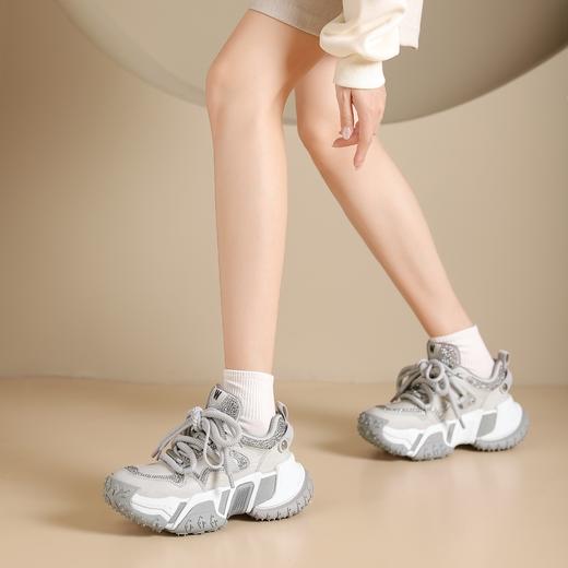 westory2024年秋季新款超轻厚底系带老爹鞋慢跑运动鞋W24CM74771 商品图2