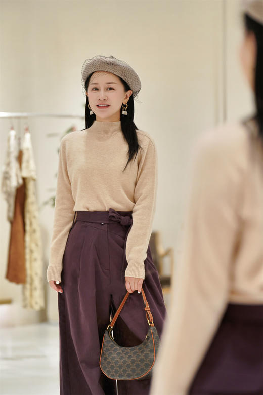 资料备份【彩虹毛衫2.0】 臣禾半高领针织衫JZ243090175 商品图1