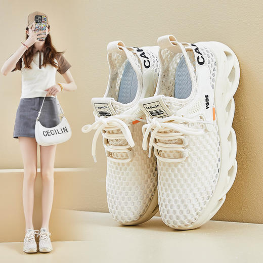 夏季透气飞织女鞋运动鞋ins学生休闲鞋（4-714） 商品图10