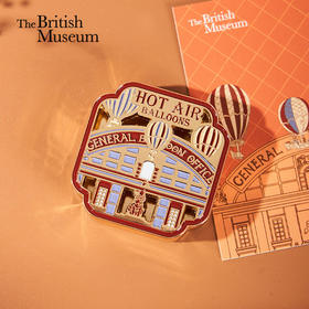 大英博物馆 欧洲文化艺术系列 热气球 旅行香薰 金属 冰箱贴