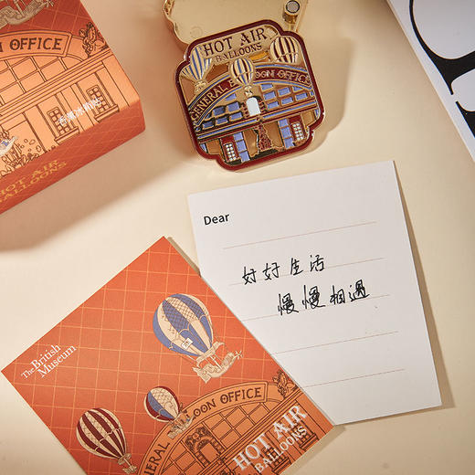 大英博物馆 欧洲文化艺术系列 热气球 旅行香薰 金属 冰箱贴 商品图2