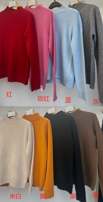 资料备份【彩虹毛衫2.0】 臣禾半高领针织衫JZ243090175 商品图14