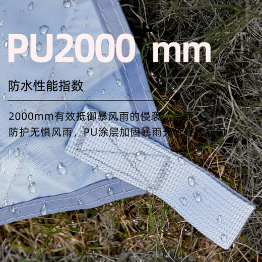 错山天幕帐篷户外露营便携方形遮阳棚野营防雨防晒 MS808 商品图1