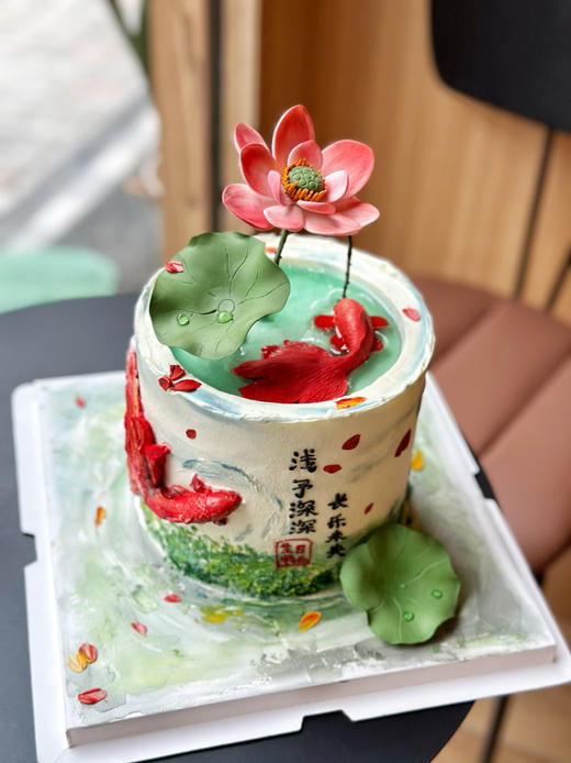 好运莲莲定制蛋糕，提前3天以上预定 商品图1