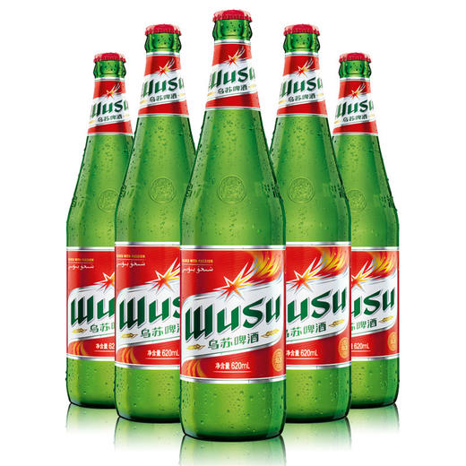 冰镇【大乌苏】乌苏啤酒620ml*6瓶装夺命大乌苏红乌苏啤酒 商品图0