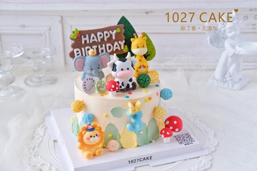 1027CAKE | 动物森林 小动物  兔子 大象 长颈鹿 狮子 商品图1