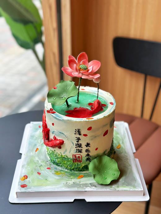 好运莲莲定制蛋糕，提前3天以上预定 商品图3