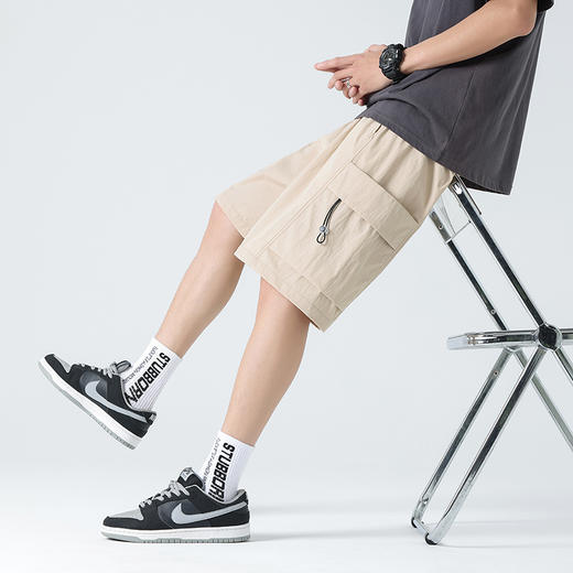 山系潮搭【情侣款机能工装短裤】 冰丝面料 超薄透气 宽松休闲 时尚百搭 舒适有型！ 商品图11