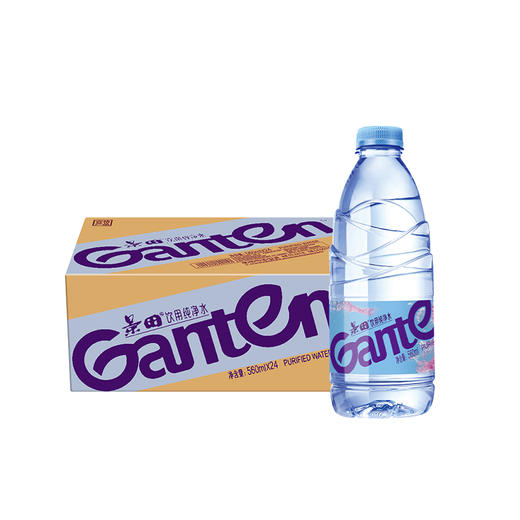 景田Ganten饮用纯净水560ml *24饮用水煮饭泡茶煲汤办公 商品图0
