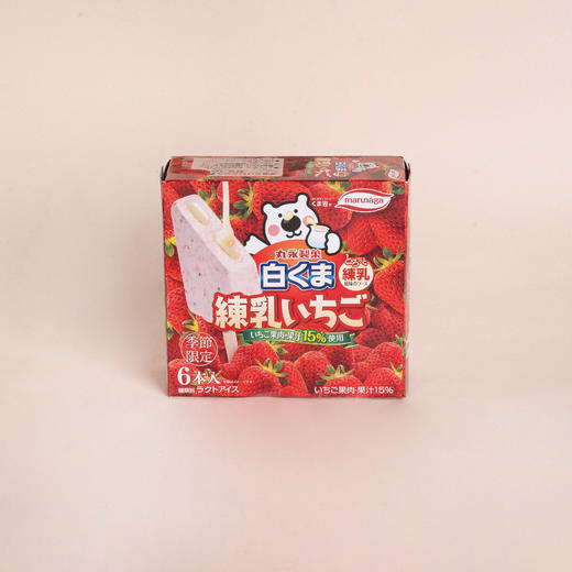 丸永草莓味冰激凌（盒装）250.2g 商品图0