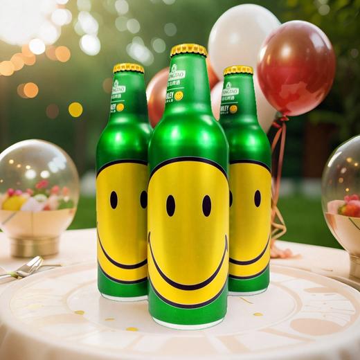 收藏纪念款 青岛啤酒纯生笑脸铝瓶355ml*3高端铝瓶新品清爽口感 商品图0