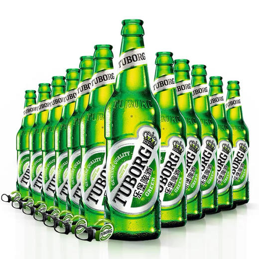 乐堡啤酒Tuborg易拉环瓶装精选麦芽嘉士伯乐堡330ml*12瓶 商品图0