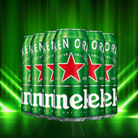 Heineken/喜力啤酒 罐装500ml*6听拉罐 啤酒