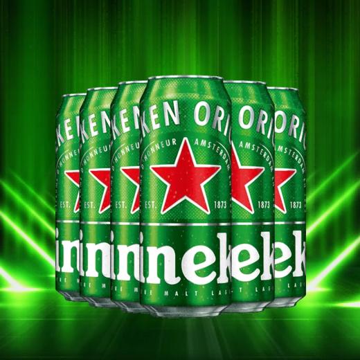 Heineken/喜力啤酒 罐装500ml*6听拉罐 啤酒 商品图0