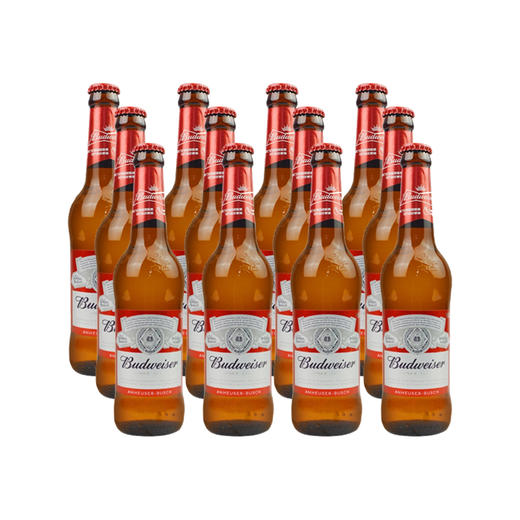 百威啤酒美式拉格经典精酿瓶装330ml*12瓶精酿黄啤小麦熟啤酒 整箱装 商品图0
