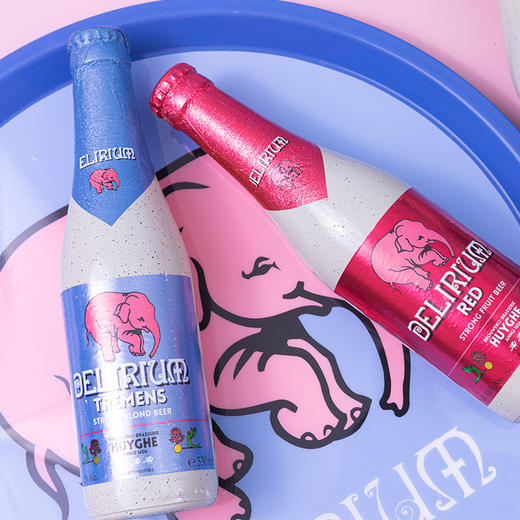 比利时粉象给劲樱桃粉象啤酒DELIRIUM red 粉红小象 330ml*24瓶 商品图3