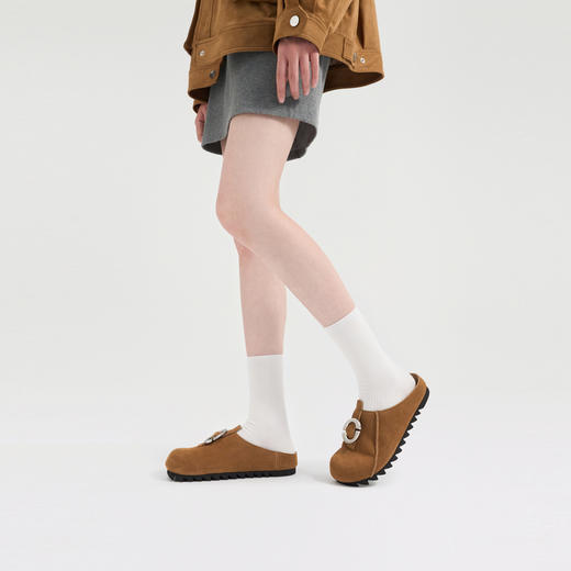 [福利价]lost in echo2024秋季新款休闲一脚蹬包头扣饰勃肯鞋外穿拖鞋女 商品图3