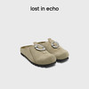 [福利价]lost in echo2024秋季新款休闲一脚蹬包头扣饰勃肯鞋外穿拖鞋女 商品缩略图0