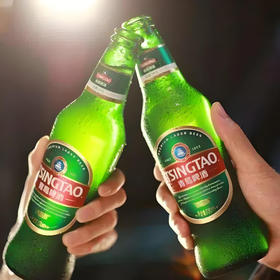 【2瓶挚友分享装】青岛啤酒青啤经典8度 即买即送