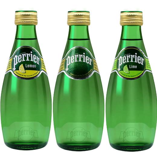 法国巴黎水含气饮料原味/青柠味/柠檬味330ml 法式浪漫小绿瓶非凡口感 020037/020425-1/020425-2 商品图0