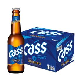 凯狮啤酒330ml/瓶*24瓶整箱  清爽烤肉炸鸡烧烤必搭韩国原装进口