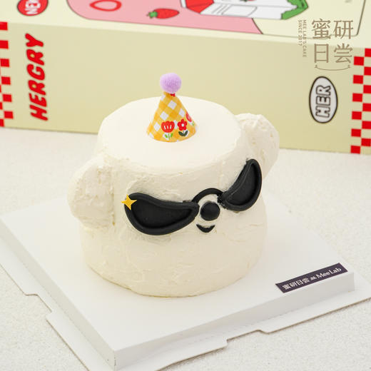 P025“墨镜修狗”立体卡通蛋糕 商品图1