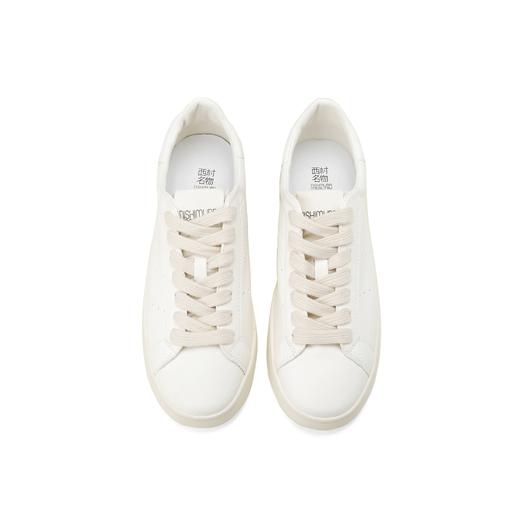 西村名物2024年秋季新款超轻厚底舒适百搭小白鞋X24CM38721 商品图2