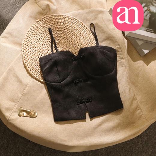 【特价29元】热卖复古中式改良旗袍吊带背心女带胸垫外穿短款辣妹性感上衣  15194041 商品图3