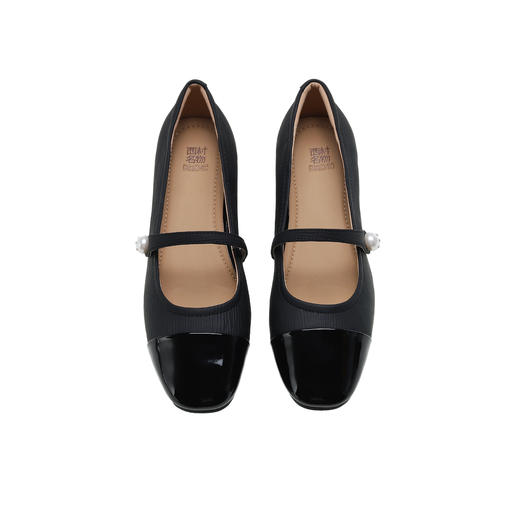 西村名物2024年秋季新款舒适平底玛丽珍单鞋X24CE38511 商品图5