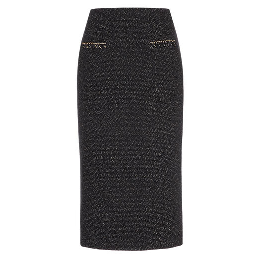 EITIE爱特爱千金感小香风高腰包臀显瘦过膝半身裙秋季新款C2406402 商品图5