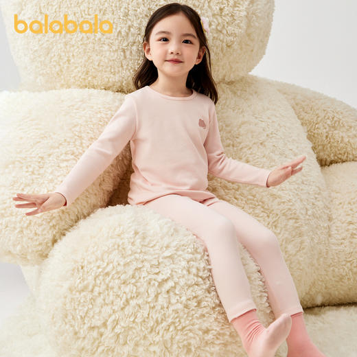 巴拉巴拉女童秋衣秋裤套装秋冬加厚儿童保暖内衣小中大童打底睡衣 商品图2