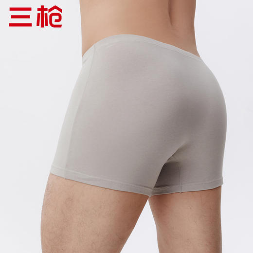 Threegun三枪 【弹力棉】男士平角大版短裤四角内裤（1条装）-50771B031 商品图5