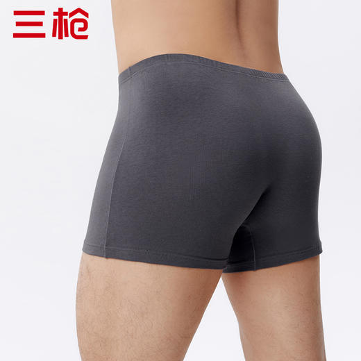 Threegun三枪 【弹力棉】男士平角大版短裤四角内裤（1条装）-50771B031 商品图8