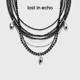 [福利价]lost in echo2024夏季新款拧绳合果芋叶片多层叠戴吊坠项链配饰女