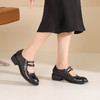 西村名物2024年秋季新款低跟圆头舒适玛丽珍单鞋T24CE38061 商品缩略图0